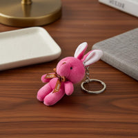 Prefilled Stuffed Bunny Filled Egg Soft and Soft Mini Rabbit Keychain Safe Materials for Children, Toddlers, Gift Exchange, Holiday Parties