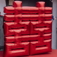 Wedding Inflatable Double Happiness Symbol, Red Ceremony Backdrop, Festive Arch for Events