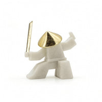Tabletop Figurine Abstract Fighter Figurine Geometric Statue for Homeowners, Art Collectors, Office, Bookshelf