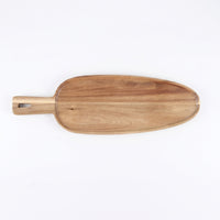 Smooth Finish Board with Handle Rustic Kitchenware for Food Presentation
