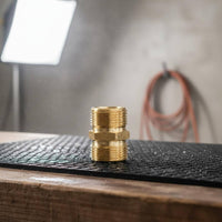 M22 Male to Male Connector Power Washer Hose Coupler Plumbing Hardware Leak-No-Leak Design for Outdoor