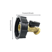 Adapter with Faucet Angled Tote Manual Garden Hose Connector for Irrigation
