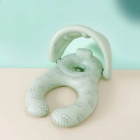Thickened Parent-Child Swimming Float Stable Baby Swimming Float with Canopy Portable Pool Buoy with Canopy Easy to Inflate for Toddlers
