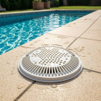 Round Main Drain Cover Perforated Pool Drain Cover White Hardware