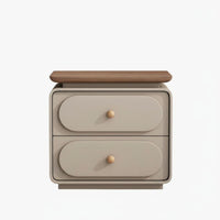 mid-century-inspiredera Modern design Storage Nightstand Leather-Like Surface Single-Drawer End Table Fully Assembled Bedside Cabinet Minimalist Design for Homeowners, Apartment Dwellers, Students, Guest Room, Hotel, Office