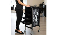 Hair Salon Trolley Multi-Tier Salon Storage Effortless Cart to Organize Styling Cart for Hairdressers
