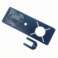 Cooktop Board Dark Blue Single-Plate Insert Round Opening Camping Gear