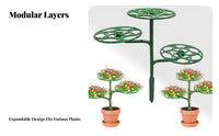 Floral Shaped Plant Trellis Modular Sweet-Treat Design Plant Stand Indoor Outdoor Use Houseplant Support for Potted Plants, Balcony
