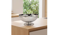 Pedestal Bowl Stainless Steel Fruit Bowl with Pedestal Elegant for Dining Room