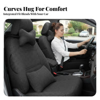 Full Car Seat Cover Set Easy to Clean Full Wrap Upholstery Set Machine Washable