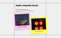 Brake-sensing LED bike tail light