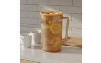 Cold Water Pitcher High Temperature Resistant Plastic Fruit Jug with Lid Fridge Door Water Jug Mess-Clean-Clean Spout for Office
