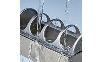 Easy-to-Clean Chicken Feeder with Slotted Cover Sturdy Chicken Feeder with Lid Sturdy Poultry Feeding Trough Low-Height