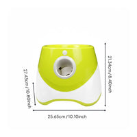USB Rechargeable Automatic Ball Launcher Interactive Training Pet Ball Launching Machine Adjustable Launch Distance Electric Fetch Toy Single-Button Control for Backyard