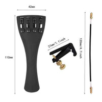 Long-Lasting Carbon Fiber Violin Tailpiece Strong Violin Tailpiece with 4 Fine Tuners Elegant Design Musical Instrument Accessory for Violinists