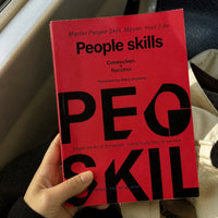 Interpersonal Abilities Book Bold Lettering Red Paperback Book Black Typography Learning Aid