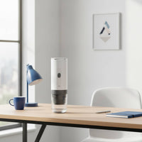 Slim Portable Coffee Maker Compact Portable Coffee Machine LED Indicator Lights Kitchen Appliance Transparent Chamber