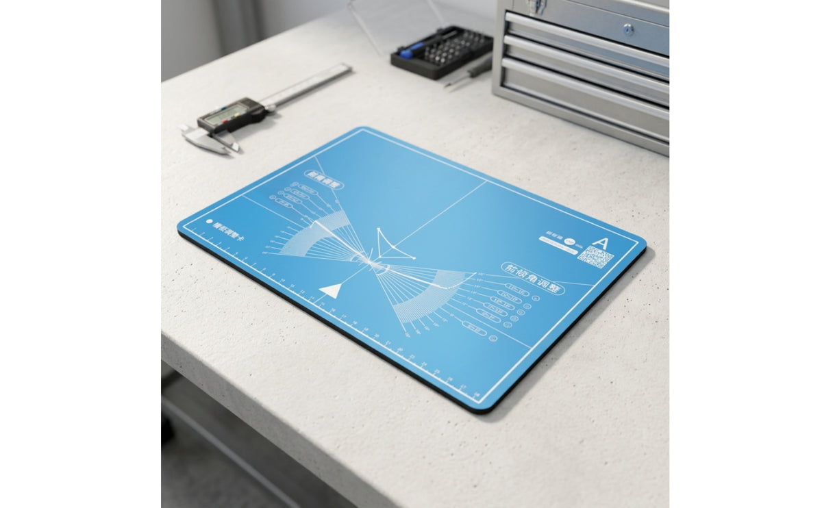 Eyeglass Frame Adjustment Pad Board Printed Glasses Repair Board with Markings Work Mat Flat Rectangular for Opticians