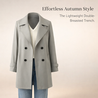 Jacket for Women Plus Size Windbreaker Coat with Pockets, Lightweight Outdoor for Autumn, Long Sleeve Polyester Design