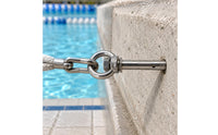 Pool Expansion Bolt with Eye Nut Loop Threaded Expansion Eyebolt for Fixed Installation