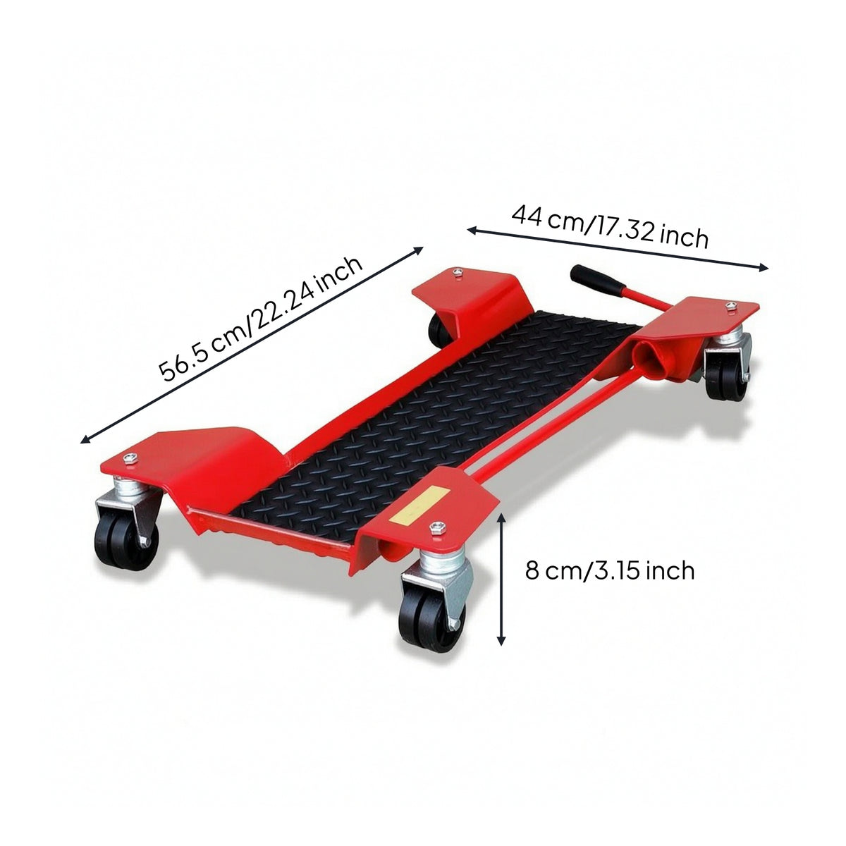 Controlled Motorcycle Mover Dolly with Swivel Wheels Stable Motorcycle Garage Dolly Low-Height for Mechanics