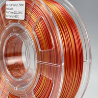 Multicolor Gradient Rainbow PLA Filament 1.75mm, Printer 250g Spool, for Prototyping Modeling Hobbyists, Dimensional Accuracy +/- 0.03mm