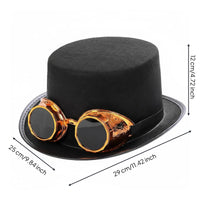 Eye-Catching Design Lens Gear Gear Top Hat Retro Aesthetic Headwear for All Genders for Party