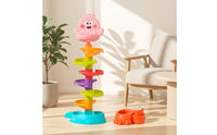 Whale Ball Drop Toy Textured Ball Drop Toy with Launcher Easy-to-Grip Hand-Eye Coordination for Toddlers, Playroom, Home