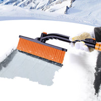 Foam Grip Car Windshield Winter Brush Black and Orange Telescopic Winter Shovel