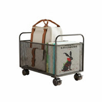 Large Capacity Rolling beneath-desk Book storage unit With casters beneath-desk Storage container Stackable Design School Supply adaptable for Students, educators, Home Organizers, Classroom, Study Room, Office, Bedroom
