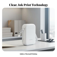 Bluetooth Connectivity Handheld Thermal Labeler Inkless Printing Label device Repower upable Portable Printer Smart App Control for Small Business Owners, Home Organizers, educators, Crafting, School, Kitchen, Retail