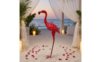 Metal Flamingos Statue Metalwork Flamingos Garden Statue for Courtyard, Wedding