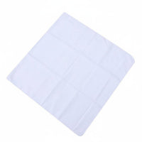 White Cotton Handkerchief Absorbent Gender-Neutral Cotton Hand Towel Soft