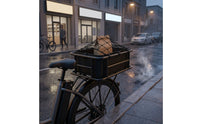 Rear Bike Basket with Liner Heavy Duty Rear Cycle Basket with Liner Deep for Commuters