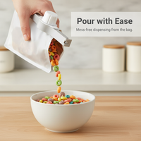 Food Bag Sealing Clip with Pour Spout, Moisture-proof Storage Clip for Kitchen Seasoning & Food Preservation