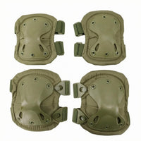 4 Pieces Hard TPU Shell Knee Elbow Pad Set Shock-Absorbing-Resistant Work Knee Pads Adjustable Straps Work Elbow Pads Ergonomic Shape for Outdoor Labor