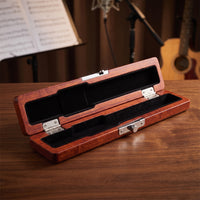 Flute Headjoint Case Safeguarding Flute Headjoint Case with Padding Wooden Box with Latch Elegant Organizer Compact for Flutists
