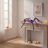 Light up Spider Halloween Spider with Lights Large Holiday Decoration for Decorators, Party Hosts, Eerie