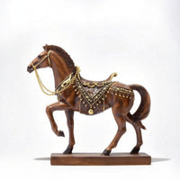 Horse Figurine with Base Equestrian Horse Figurine Tabletop for Entryway