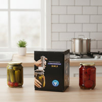 Stainless Steel Electric Jar Sealing Machine Countertop Jar Sealer Compact Appliance for Canners, Kitchen