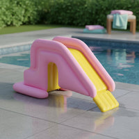Inflatable Pool Slide Anti-Tip Inflatable Slide Pool Amusement Playset Easy to Set up Safe Side Guard for Garden