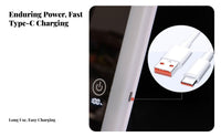 Portable Lighted Vanity Case Sturdy Travel Accessory Large Capacity for Bedroom