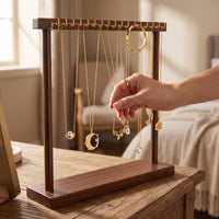 Necklace Holder with 18 Hooks Desktop Necklace Display Stand with Hooks Bracelet Hanger for Vanity