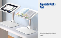 Bedside Kids Reading Stand, Adjustable Foldable Book Holder, Floor Sofa Desktop Table