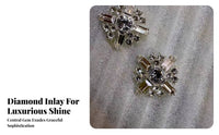 Rhinestone Shank Buttons Easy Sew Dazzling Shine for Cardigans