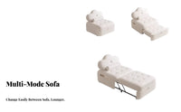 Multifunctional Folding Floor Mattress Multi-Functional Design Sleeper Chair Space-Saving transformable Seat Modern design for Apartment Dwellers, individuals, Students, Balcony, Small Apartments, Bedroom