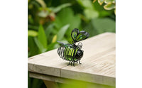 Bee Ornament with Sunlight Collector LED Sun-Powered Bee Ornament Energy-Saving for Yard