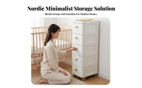 Space Saving Multi-Drawer Storage Unit Large Capacity Stackable Drawer Chest Anti-Drop Drawers Household Furniture Sturdy Construction for Homeowners, Students, Office Workers, kids' Room, Bedroom, Closet, Under Desk
