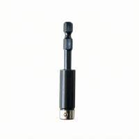 Universal Hex Shank Bit Holder Retaining Ball Rapid-Swap Adapter Metal End Hex Shank Adapter Black