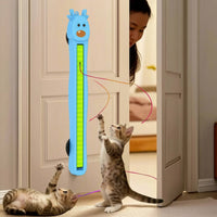 Space-Saving Wall Cat Toy Swatting Cat Toy with Cords Soft Toys Elastic for Kittens, Walls, Doors